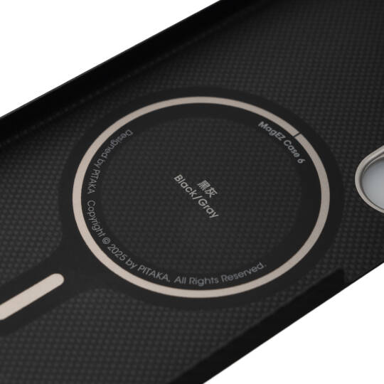 Galaxy S25 Ultra Kılıf M-safe Şarj Özellikli 600D Aramid Karbon Fiber Pitaka Ultra-Slim Classic Serisi Black-Grey Twill Kapak - 10