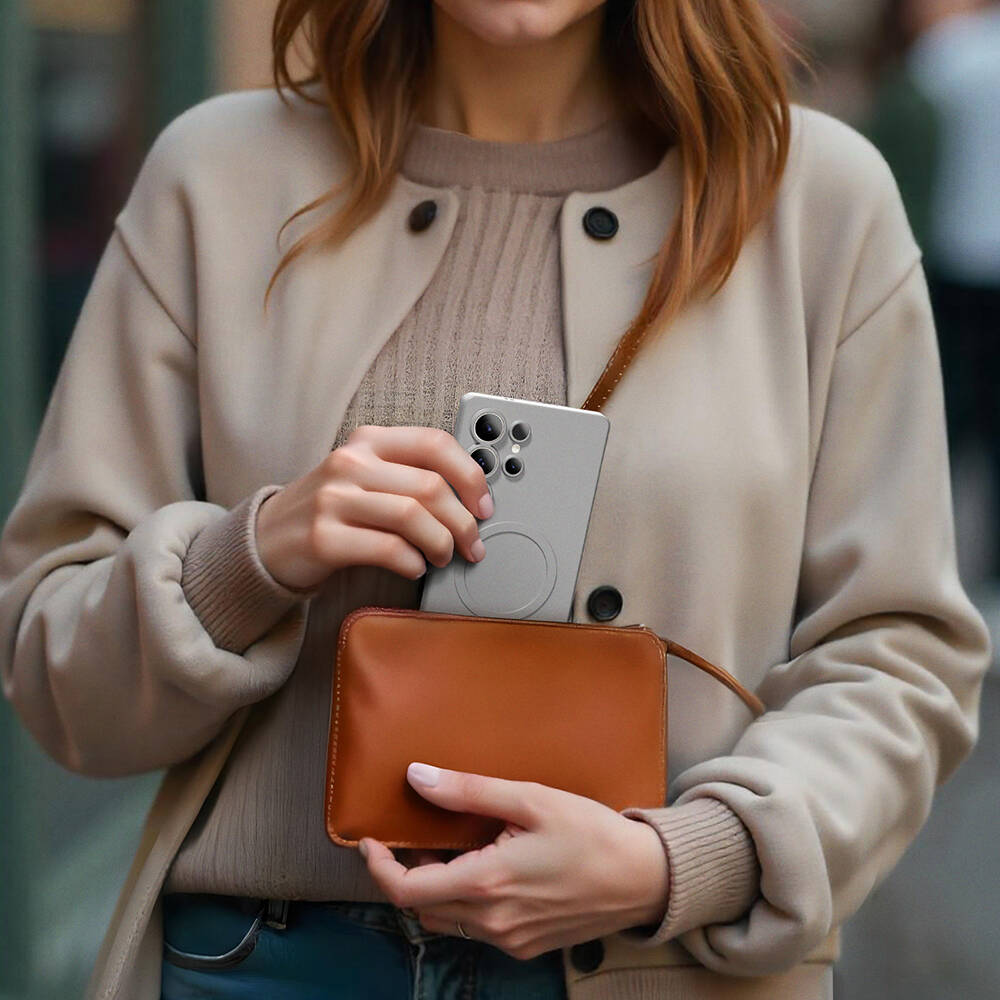 Galaxy S25 Ultra Kılıf M-safe Şarj Özellikli Amazingthing Minimal Air Serisi Kapak - 14