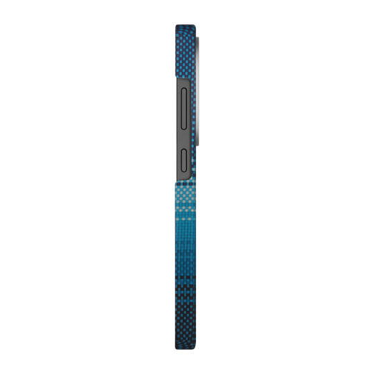 Galaxy S25 Ultra Kılıf M-safe Şarj Özellikli Aramid Karbon Fiber Pitaka Tactile Woven Sunset-Moonrise Serisi Kapak - 14