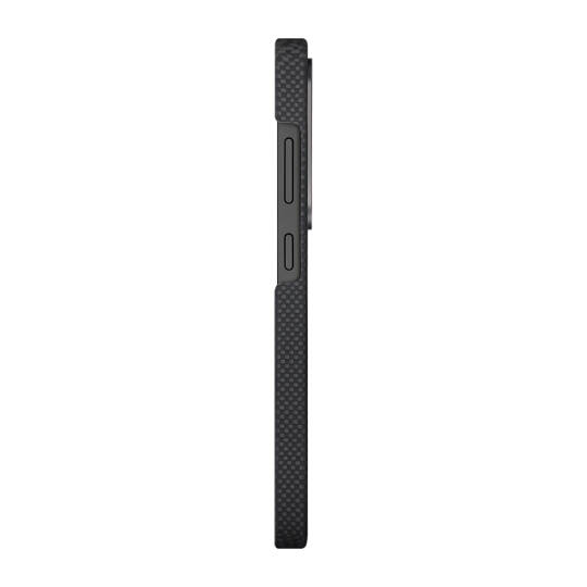 Galaxy S25 Ultra Kılıf M-safe Şarj Özellikli Lumintex Teknolojili Fosforlu Aramid Karbon Fiber Pitaka Tactile Woven Aries Serisi Kapak - 3