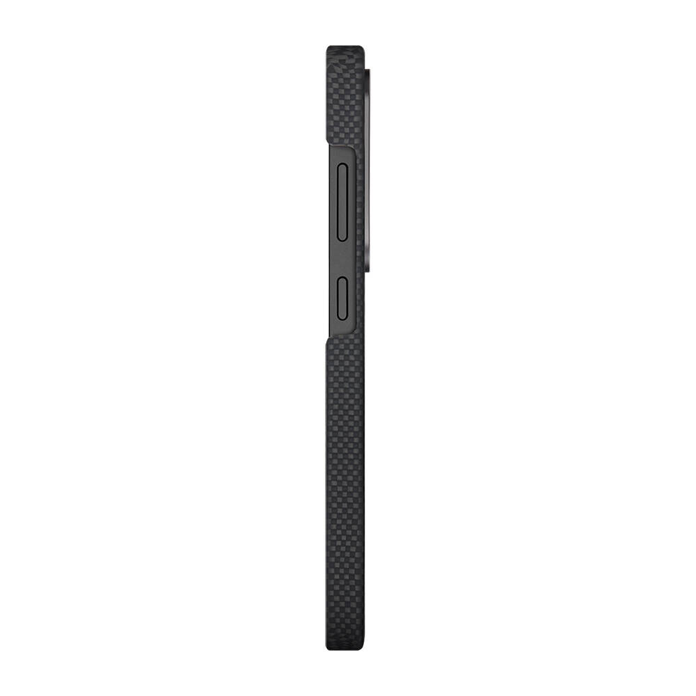 Galaxy S25 Ultra Kılıf M-safe Şarj Özellikli Lumintex Teknolojili Fosforlu Aramid Karbon Fiber Pitaka Tactile Woven Aries Serisi Kapak - 3