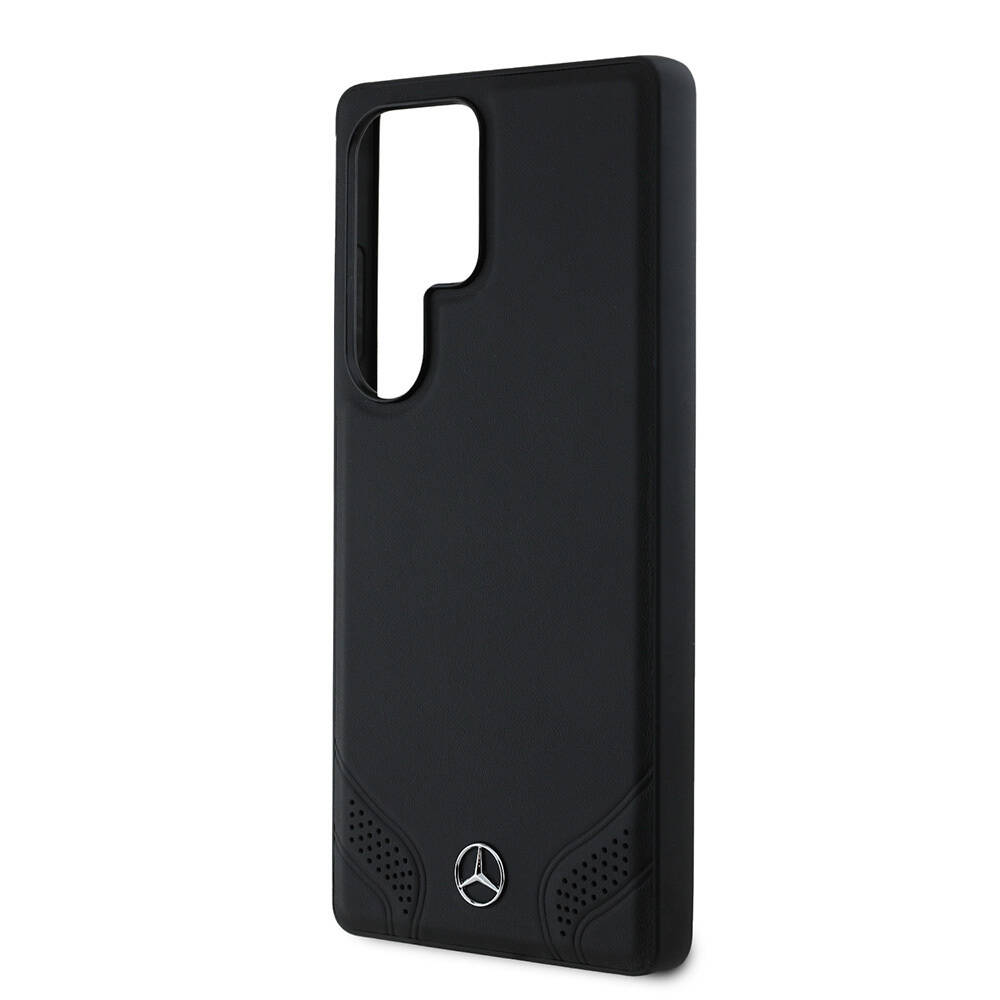 Galaxy S25 Ultra Kılıf Mercedes Benz Orjinal Lisanslı M-safe Şarj Özellikli Deri Dizayn Sade Kapak - 4