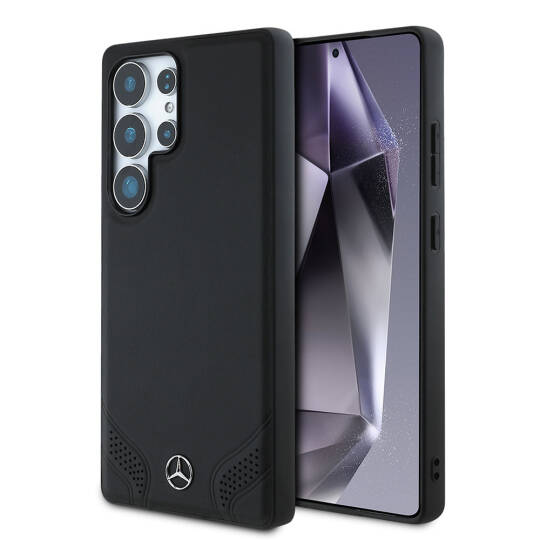 Galaxy S25 Ultra Kılıf Mercedes Benz Orjinal Lisanslı M-safe Şarj Özellikli Deri Dizayn Sade Kapak - 7