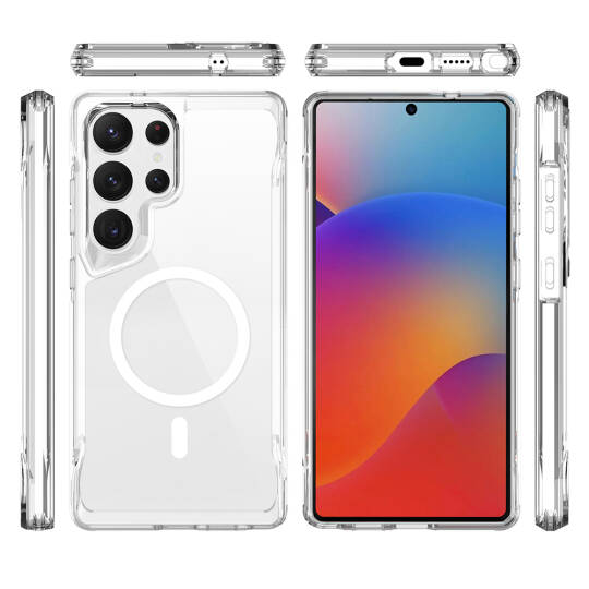 Galaxy S25 Ultra Kılıf Zore M-safe Şarj Özellikli T-Max M-safe Kapak - 3
