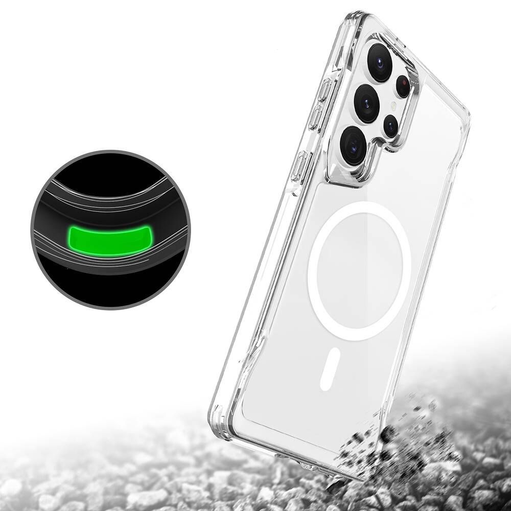 Galaxy S25 Ultra Kılıf Zore M-safe Şarj Özellikli T-Max M-safe Kapak - 7