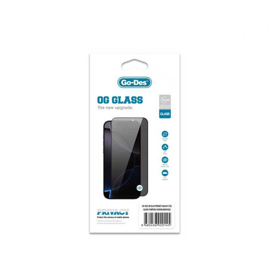Galaxy S26 Go Des OG Glass Privacy Antistatik Temperli Cam Ekran Koruyucu - 2