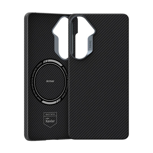 Galaxy S26 Kılıf Benks M-safe Şarj Özellikli Magnetik ArmorAir 600D Kevlar Karbon Fiber Kapak - 4