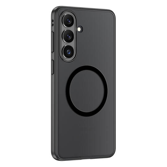 Galaxy S26 Kılıf M-safe Şarj Özellikli Mat Arka Yüzey Wlons Lola Kapak Siyah