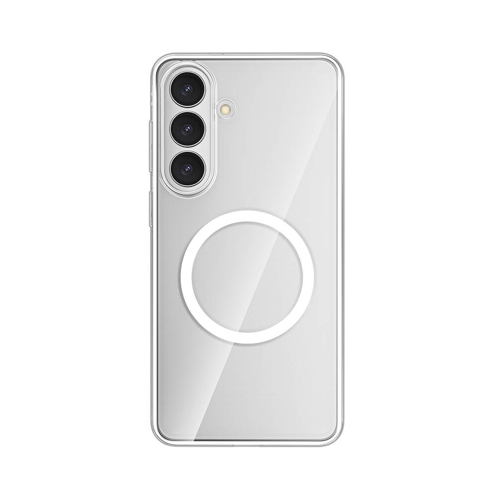 Galaxy S26 Kılıf M-safe Şarj Özellikli Transparan Sert PC Wlons Pita Kapak - 1