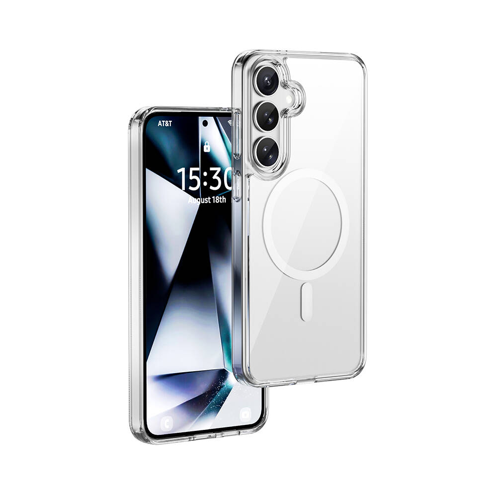 Galaxy S26 Kılıf Wiwu MCC-101 iShield Pro Serisi M-safe Şarj Özellikli Crystal Sert PC Kapak - 2