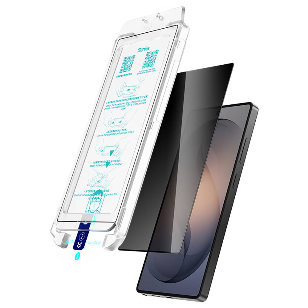 Galaxy S26 Plus Benks Ultra Shield Privacy Ekran Koruyucu + Kolay Uygulama Aparatlı - 10