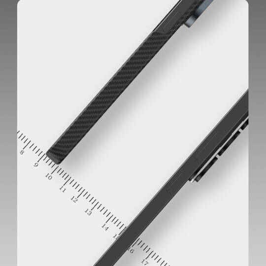 Galaxy S26 Plus Kılıf Benks M-safe Şarj Özellikli Magnetik ArmorAir 600D Kevlar Karbon Fiber Kapak - 5