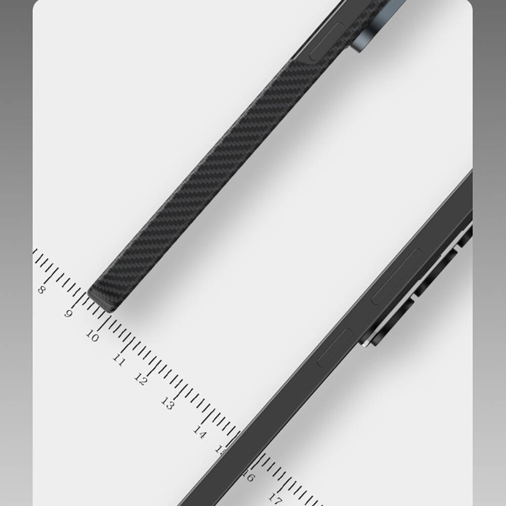 Galaxy S26 Plus Kılıf Benks M-safe Şarj Özellikli Magnetik ArmorAir 600D Kevlar Karbon Fiber Kapak - 5