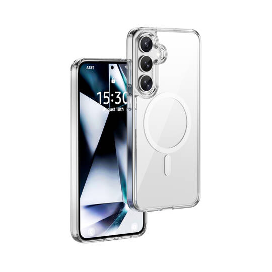 Galaxy S26 Plus Kılıf Wiwu MCC-101 iShield Pro Serisi M-safe Şarj Özellikli Crystal Sert PC Kapak - 2