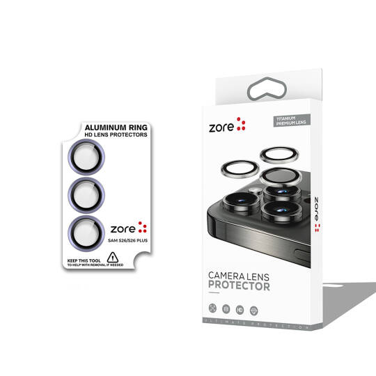 Galaxy S26 Plus Zore CL-12 Premium Safir Parmak İzi Bırakmayan Anti-Reflective Kamera Lens Koruyucu - 6