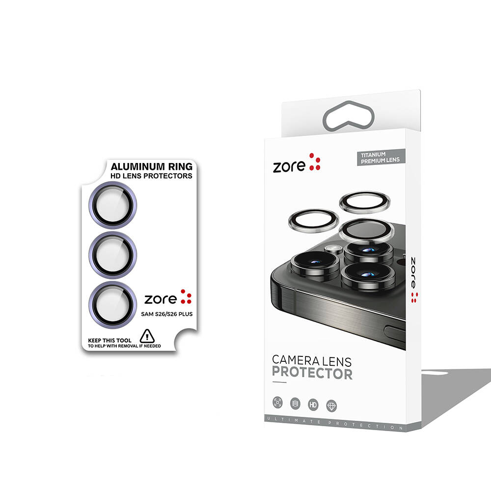 Galaxy S26 Plus Zore CL-12 Premium Safir Parmak İzi Bırakmayan Anti-Reflective Kamera Lens Koruyucu - 6