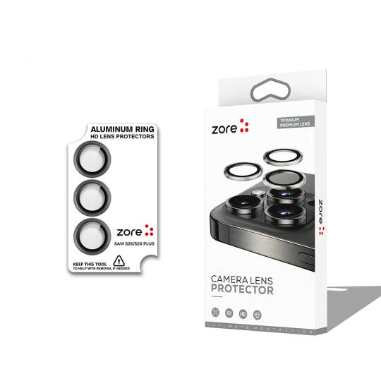 Galaxy S26 Plus Zore CL-12 Premium Safir Parmak İzi Bırakmayan Anti-Reflective Kamera Lens Koruyucu - 5