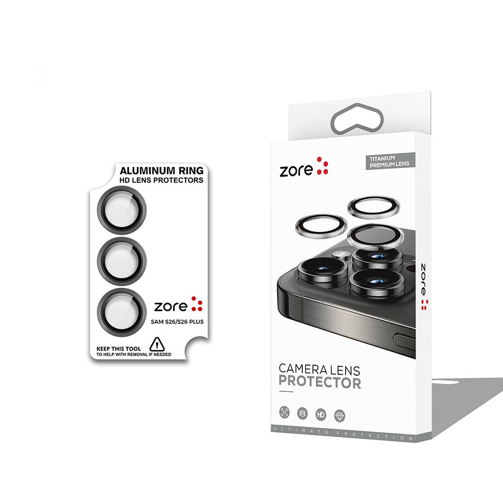 Galaxy S26 Plus Zore CL-12 Premium Safir Parmak İzi Bırakmayan Anti-Reflective Kamera Lens Koruyucu - 5