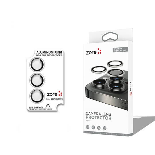 Galaxy S26 Plus Zore CL-12 Premium Safir Parmak İzi Bırakmayan Anti-Reflective Kamera Lens Koruyucu - 4