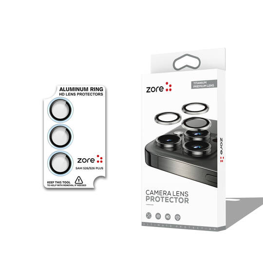 Galaxy S26 Plus Zore CL-12 Premium Safir Parmak İzi Bırakmayan Anti-Reflective Kamera Lens Koruyucu - 3