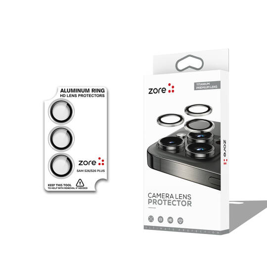 Galaxy S26 Plus Zore CL-12 Premium Safir Parmak İzi Bırakmayan Anti-Reflective Kamera Lens Koruyucu - 2