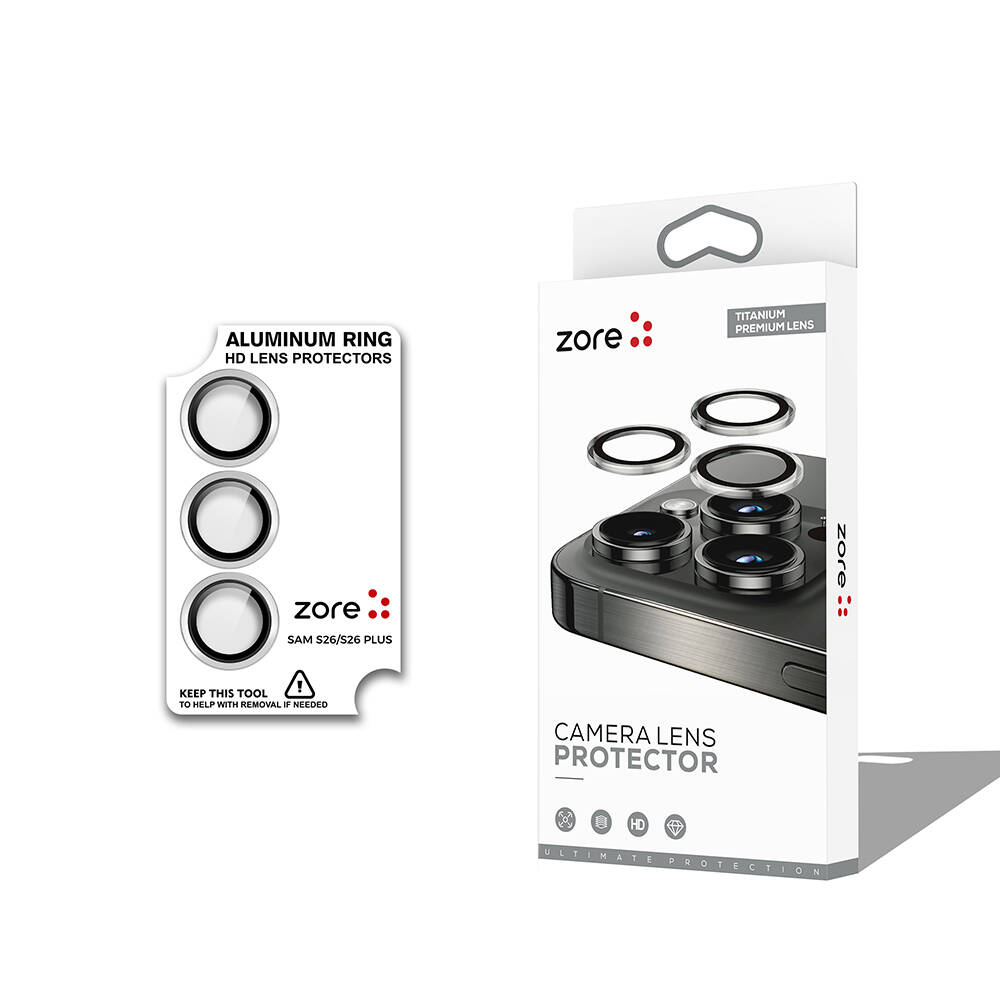 Galaxy S26 Plus Zore CL-12 Premium Safir Parmak İzi Bırakmayan Anti-Reflective Kamera Lens Koruyucu - 2