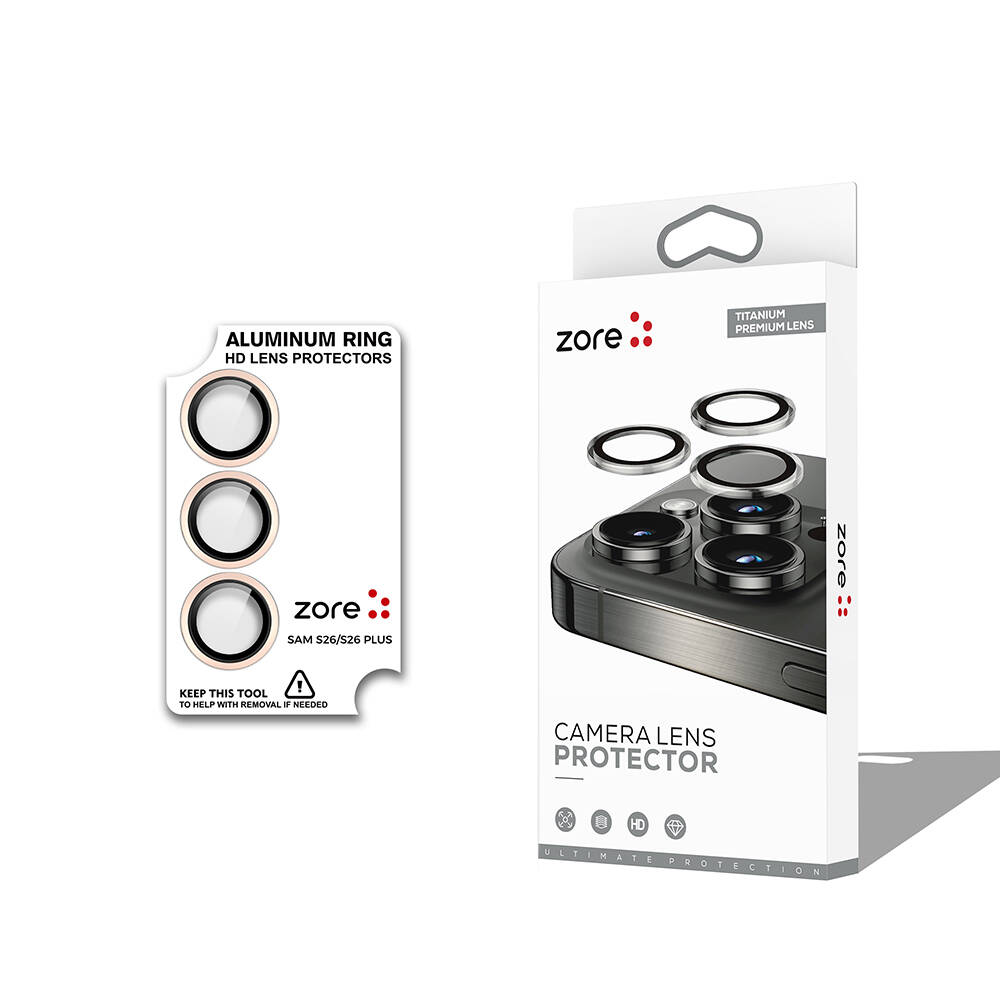 Galaxy S26 Plus Zore CL-12 Premium Safir Parmak İzi Bırakmayan Anti-Reflective Kamera Lens Koruyucu - 1