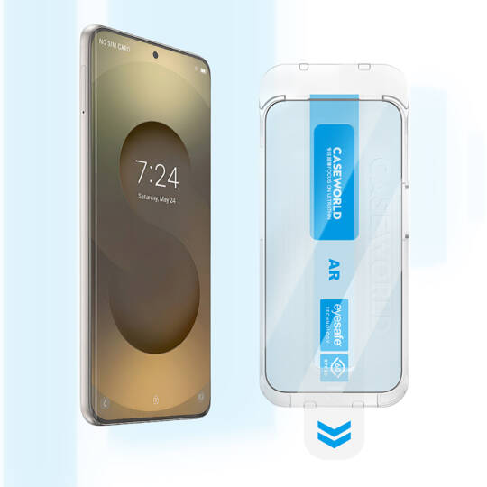 Galaxy S26 Ultra CaseWorld Applicator Serisi 2.5D Eyesafe Mavi Işık Teknolojili 0.25mm Temperli Cam Ekran Koruyucu+ Uygulama Aparatı - 3