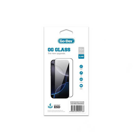Galaxy S26 Ultra Go Des OG Glass Antistatik Temperli Cam Ekran Koruyucu - 2