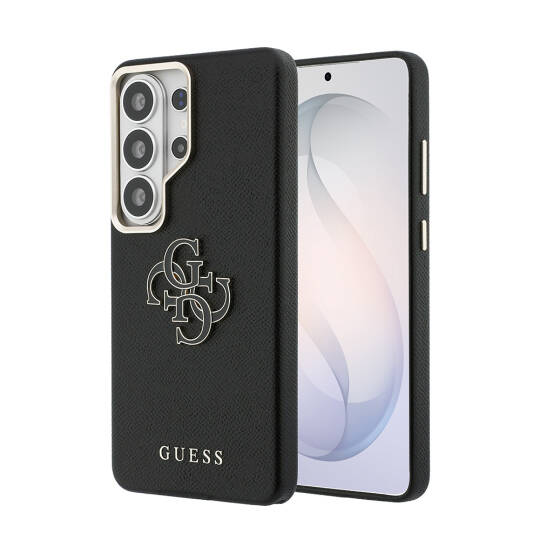 Galaxy S26 Ultra Kılıf Guess Orjinal Lisanslı Grained Yazı ve 4G Büyük Metal Logolu Kapak - 8