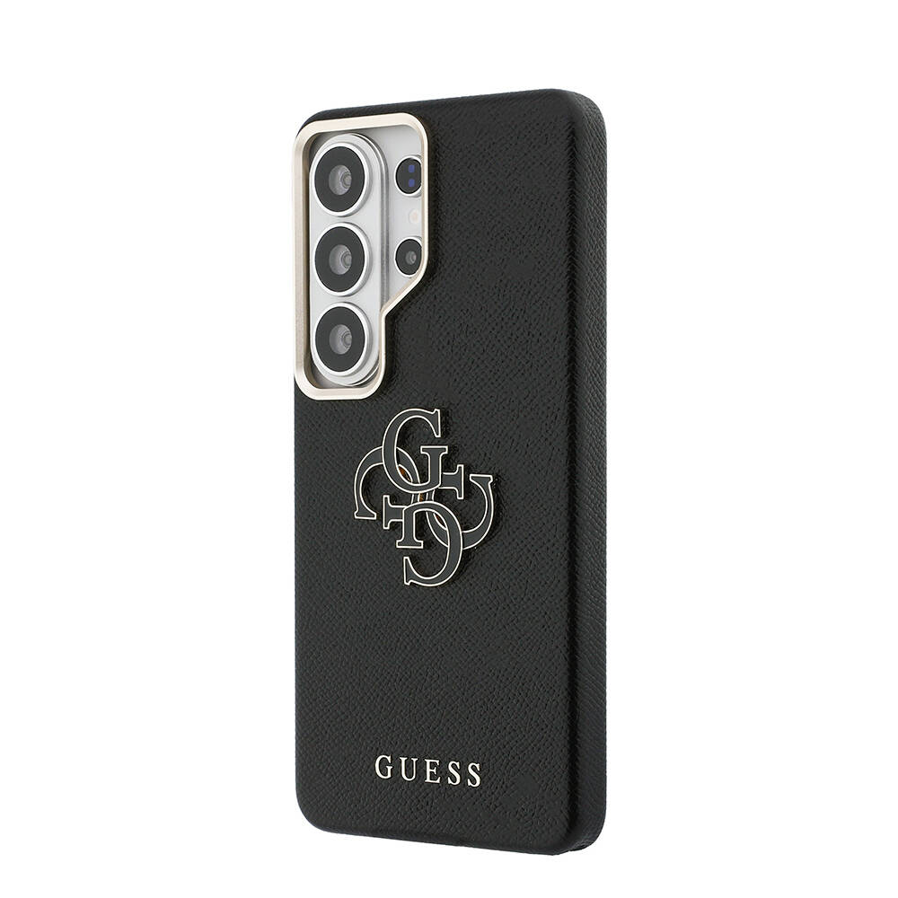 Galaxy S26 Ultra Kılıf Guess Orjinal Lisanslı Grained Yazı ve 4G Büyük Metal Logolu Kapak - 9
