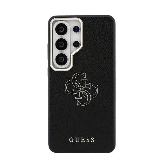 Galaxy S26 Ultra Kılıf Guess Orjinal Lisanslı Grained Yazı ve 4G Büyük Metal Logolu Kapak - 10