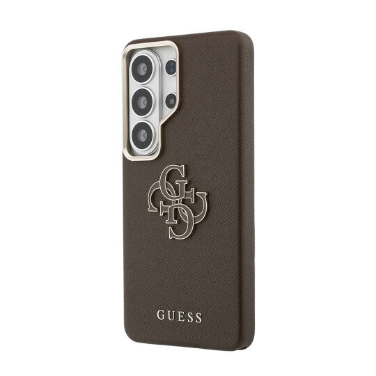 Galaxy S26 Ultra Kılıf Guess Orjinal Lisanslı Grained Yazı ve 4G Büyük Metal Logolu Kapak - 2