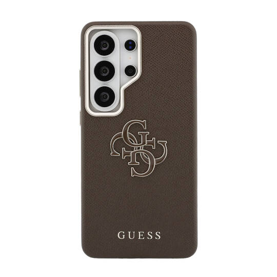 Galaxy S26 Ultra Kılıf Guess Orjinal Lisanslı Grained Yazı ve 4G Büyük Metal Logolu Kapak - 3