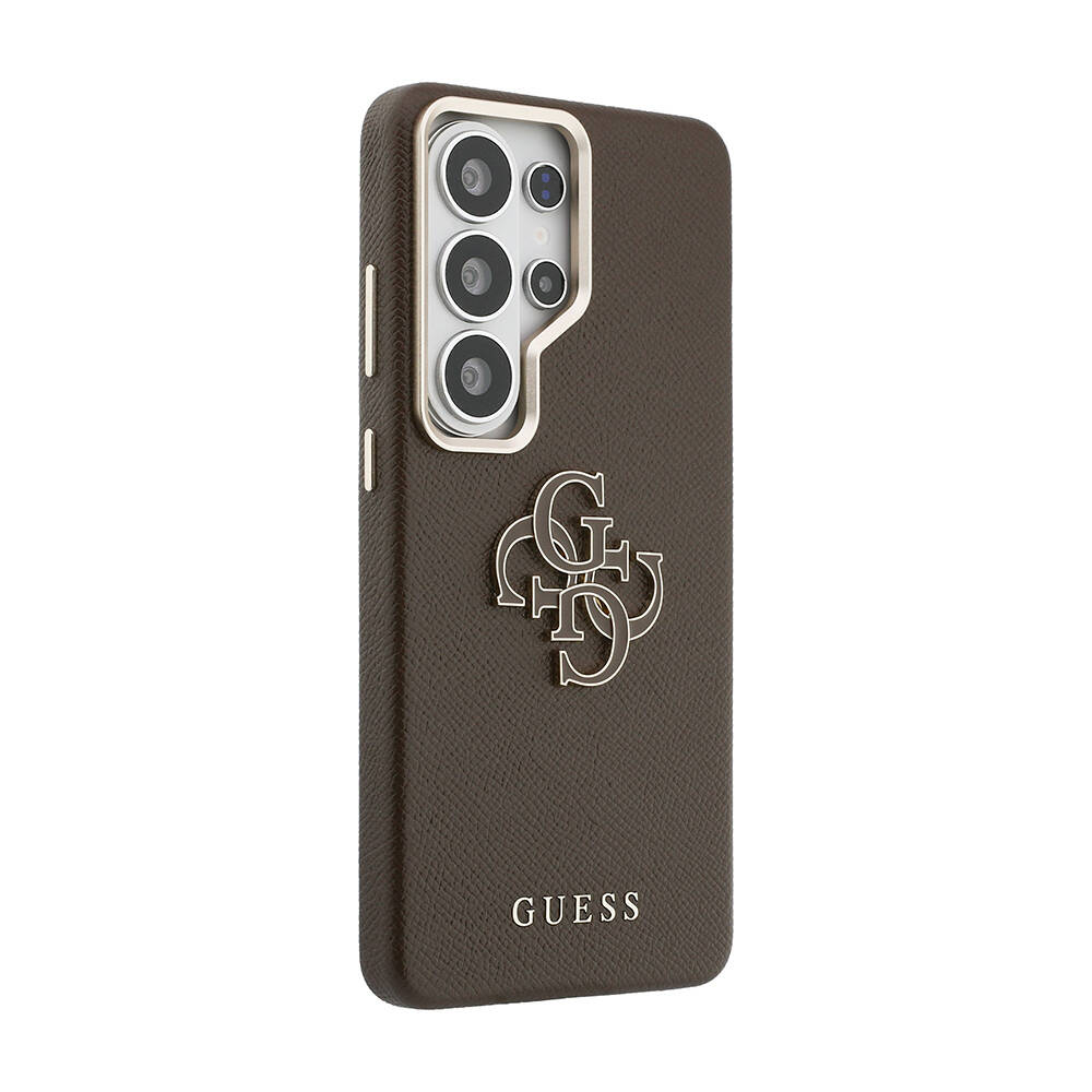 Galaxy S26 Ultra Kılıf Guess Orjinal Lisanslı Grained Yazı ve 4G Büyük Metal Logolu Kapak - 4