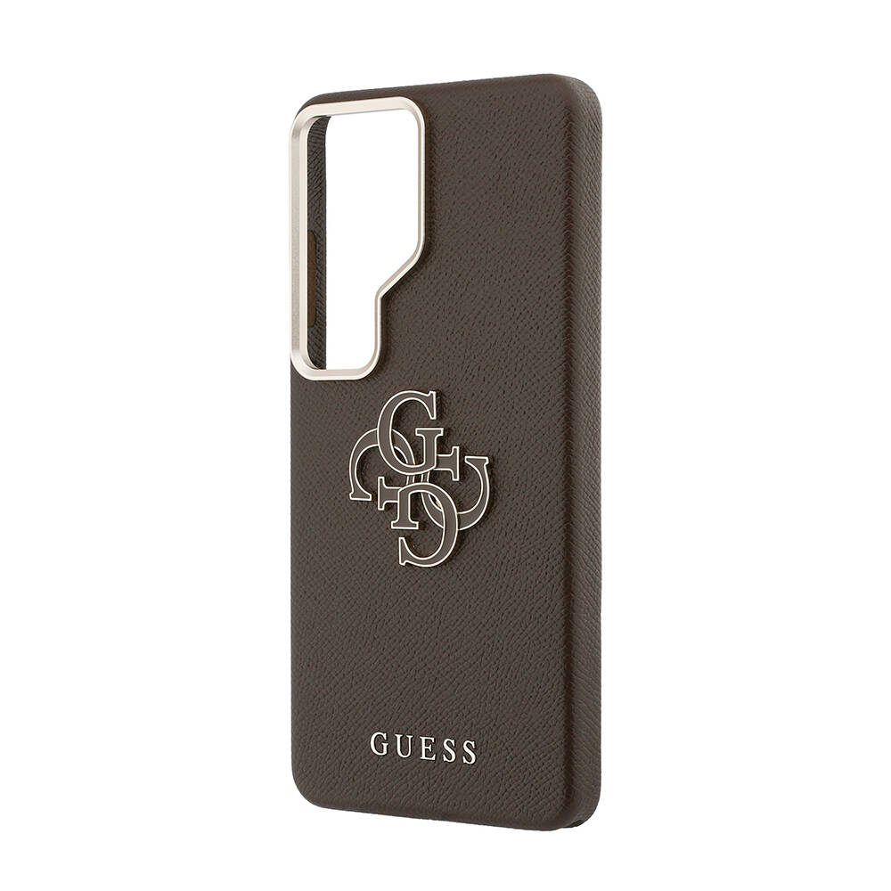 Galaxy S26 Ultra Kılıf Guess Orjinal Lisanslı Grained Yazı ve 4G Büyük Metal Logolu Kapak - 5