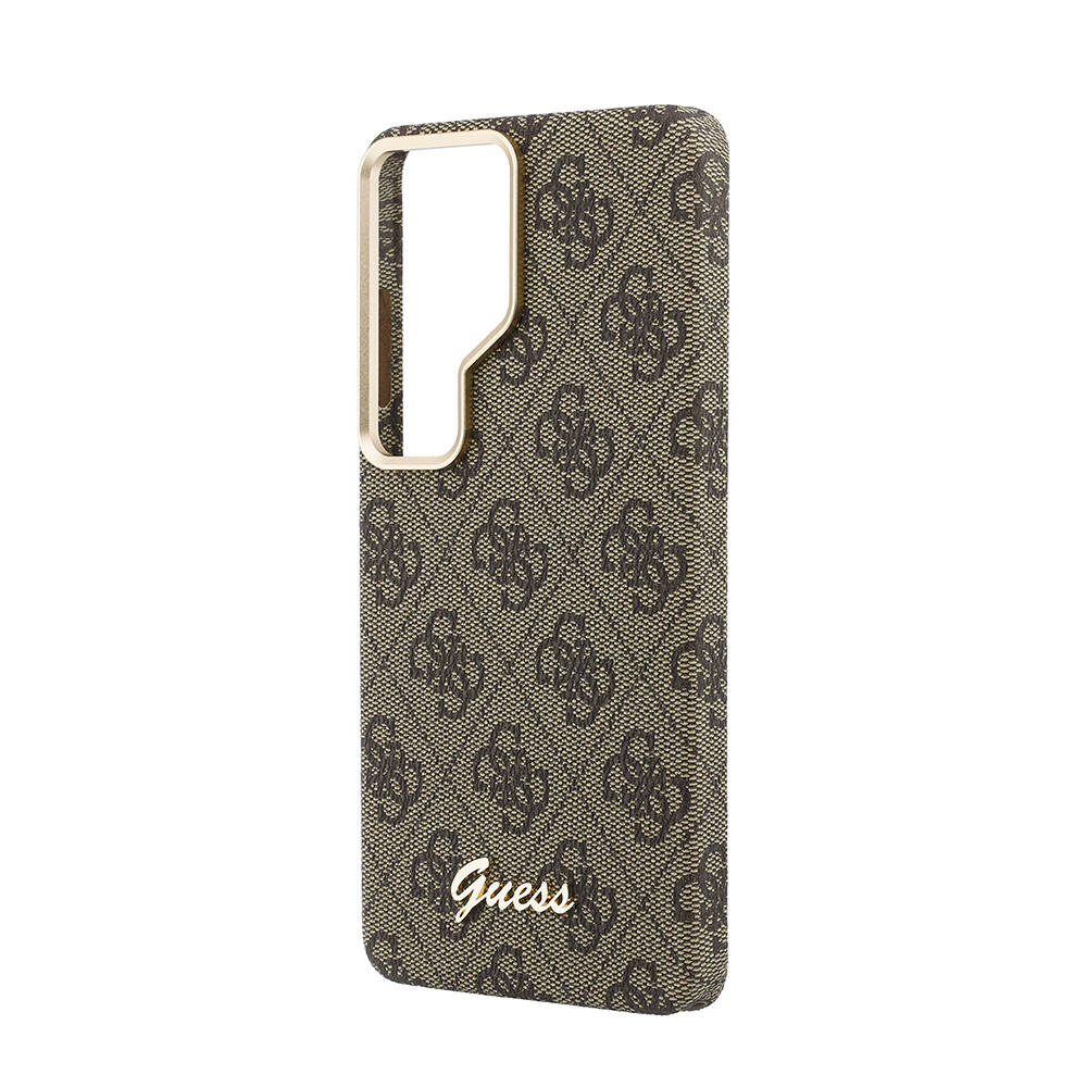 Galaxy S26 Ultra Kılıf Guess Orjinal Lisanslı M-safe Şarj Özellikli Script Yazı Logolu 4G Desenli Kapak - 22