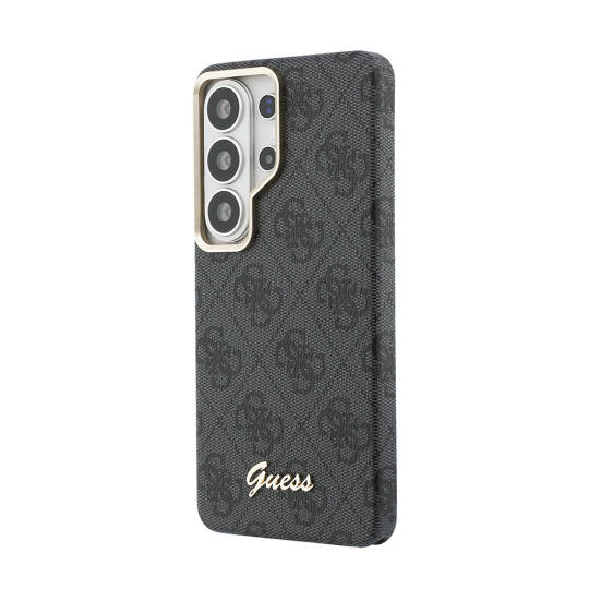 Galaxy S26 Ultra Kılıf Guess Orjinal Lisanslı M-safe Şarj Özellikli Script Yazı Logolu 4G Desenli Kapak - 10