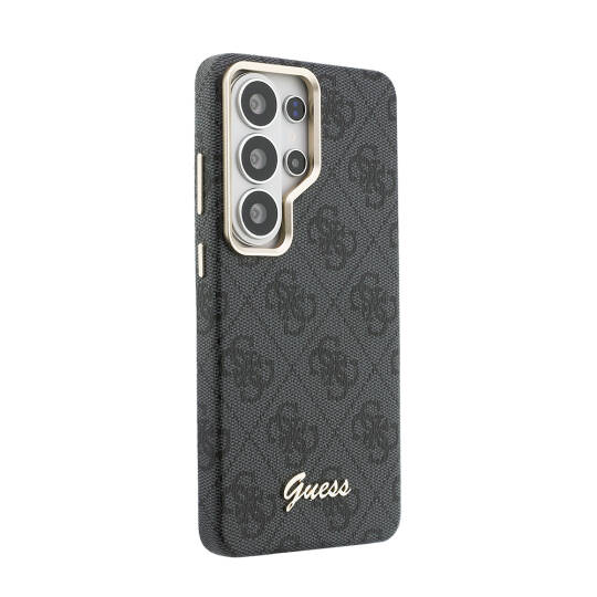 Galaxy S26 Ultra Kılıf Guess Orjinal Lisanslı M-safe Şarj Özellikli Script Yazı Logolu 4G Desenli Kapak - 12