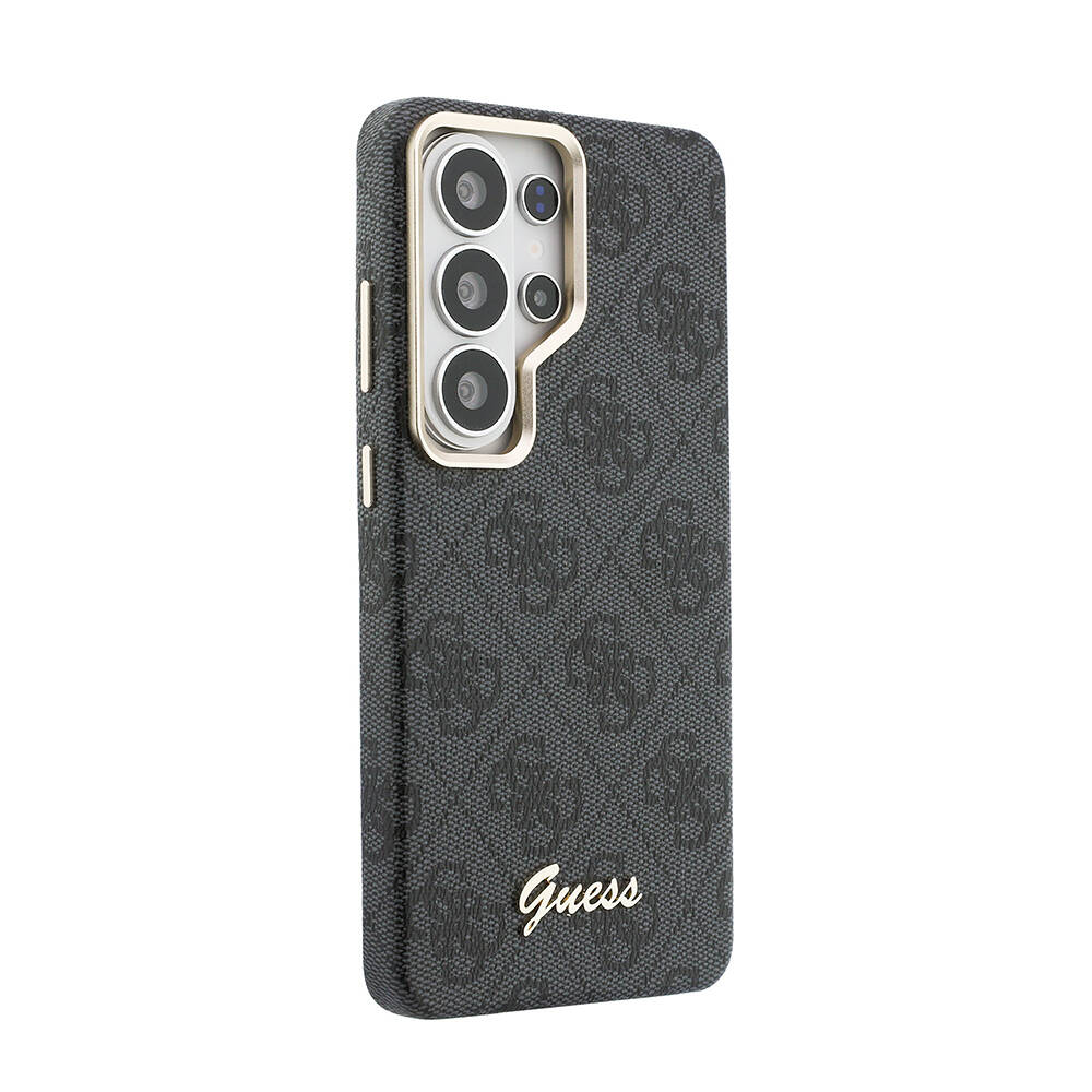 Galaxy S26 Ultra Kılıf Guess Orjinal Lisanslı M-safe Şarj Özellikli Script Yazı Logolu 4G Desenli Kapak - 12