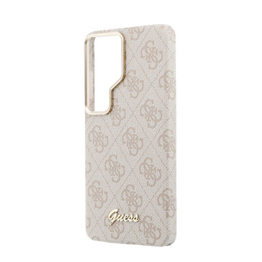 Galaxy S26 Ultra Kılıf Guess Orjinal Lisanslı M-safe Şarj Özellikli Script Yazı Logolu 4G Desenli Kapak - 6