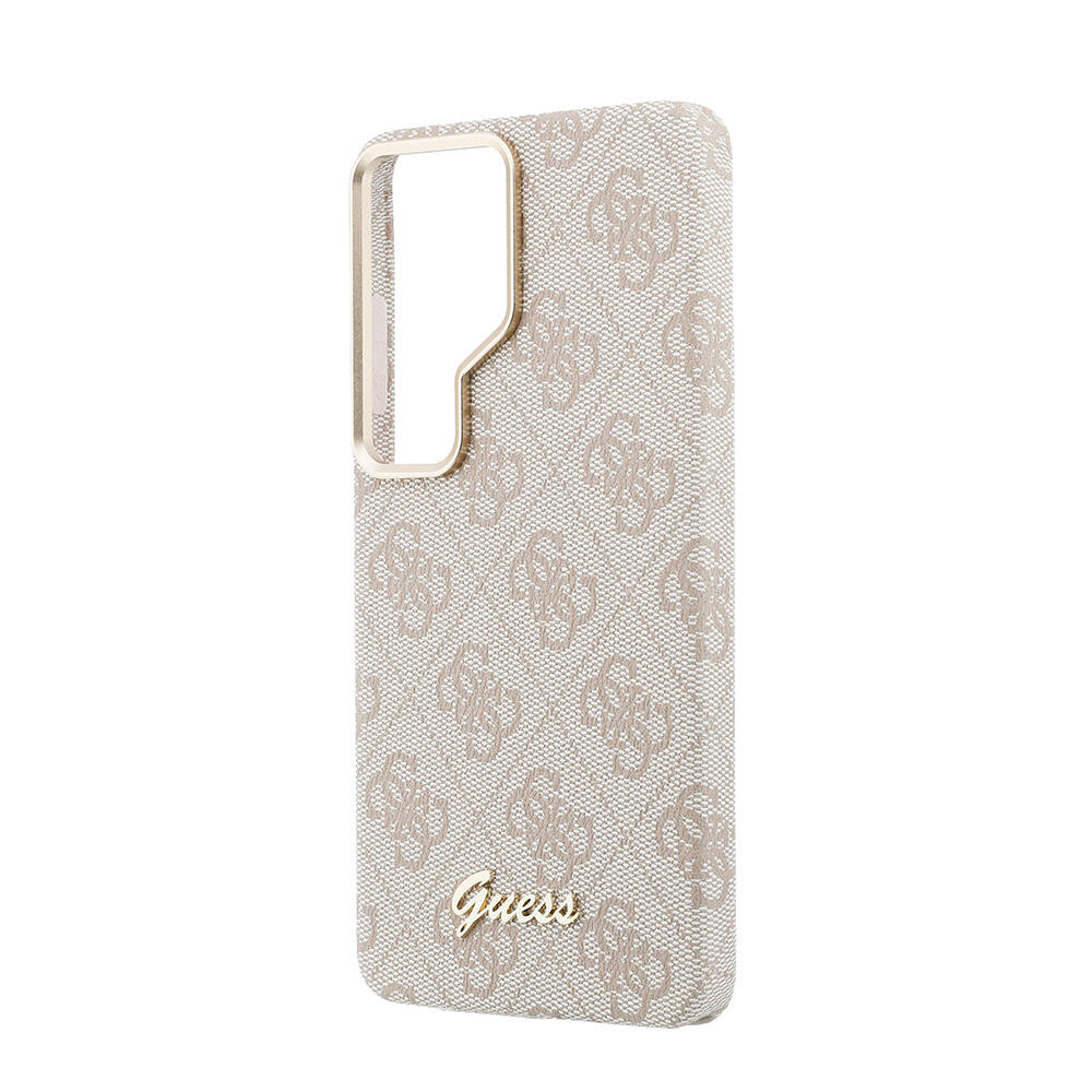 Galaxy S26 Ultra Kılıf Guess Orjinal Lisanslı M-safe Şarj Özellikli Script Yazı Logolu 4G Desenli Kapak - 6