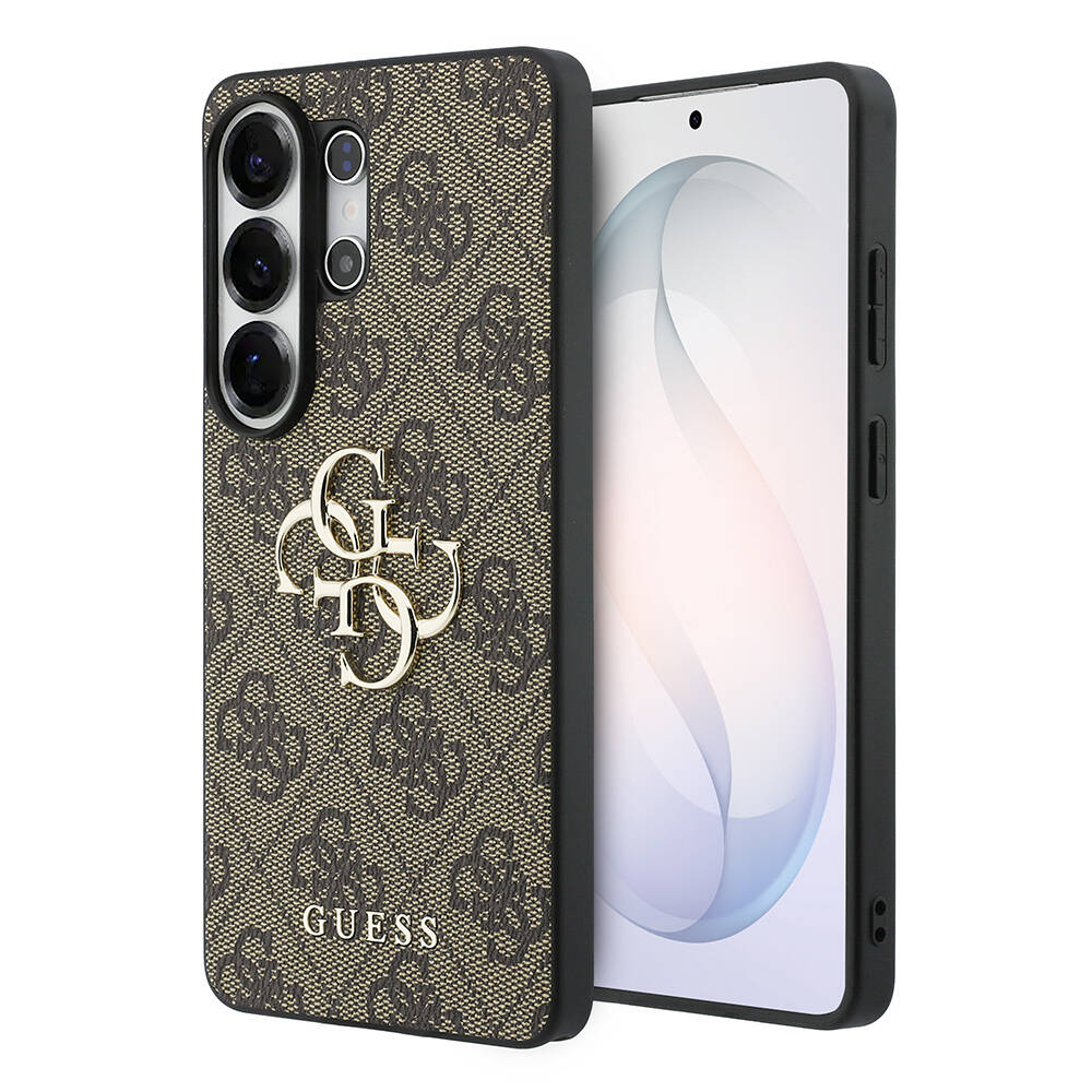 Galaxy S26 Ultra Kılıf Guess Orjinal Lisanslı PU Deri Büyük Metal Logo Dizaynlı Kapak - 17