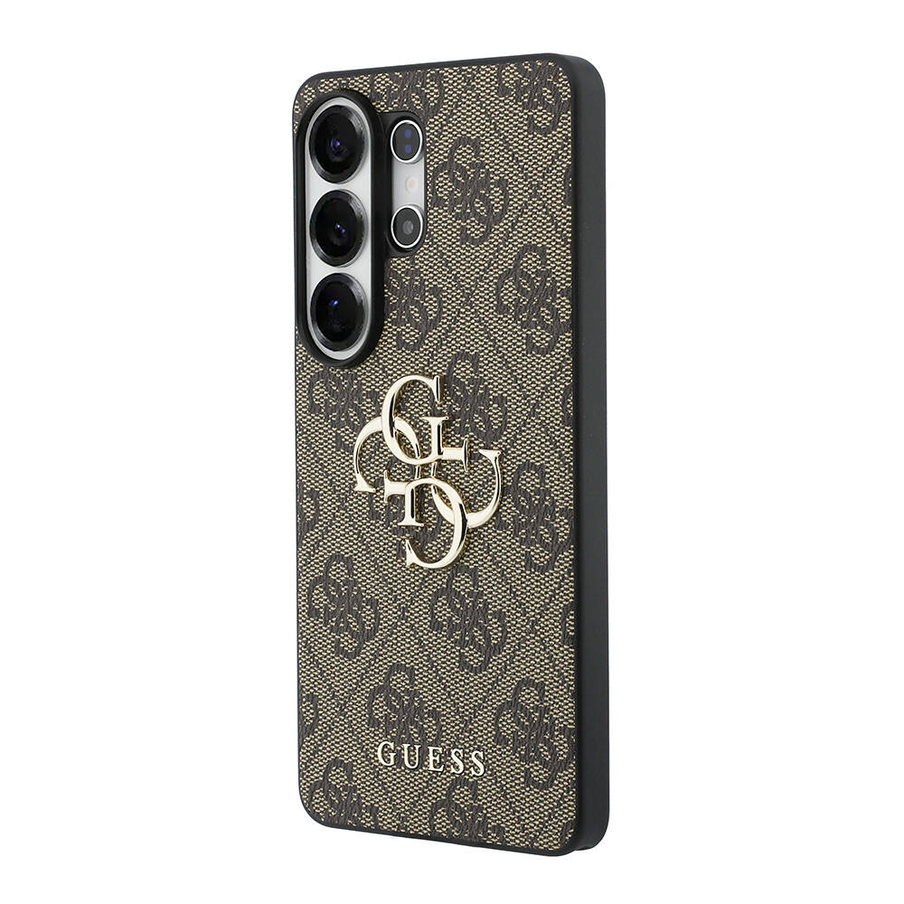 Galaxy S26 Ultra Kılıf Guess Orjinal Lisanslı PU Deri Büyük Metal Logo Dizaynlı Kapak - 18