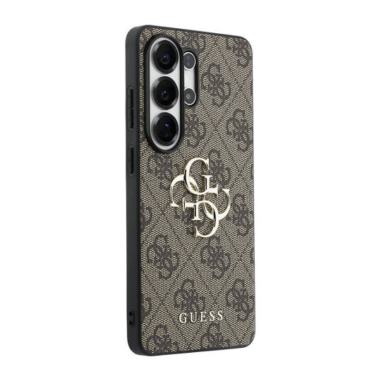 Galaxy S26 Ultra Kılıf Guess Orjinal Lisanslı PU Deri Büyük Metal Logo Dizaynlı Kapak - 20