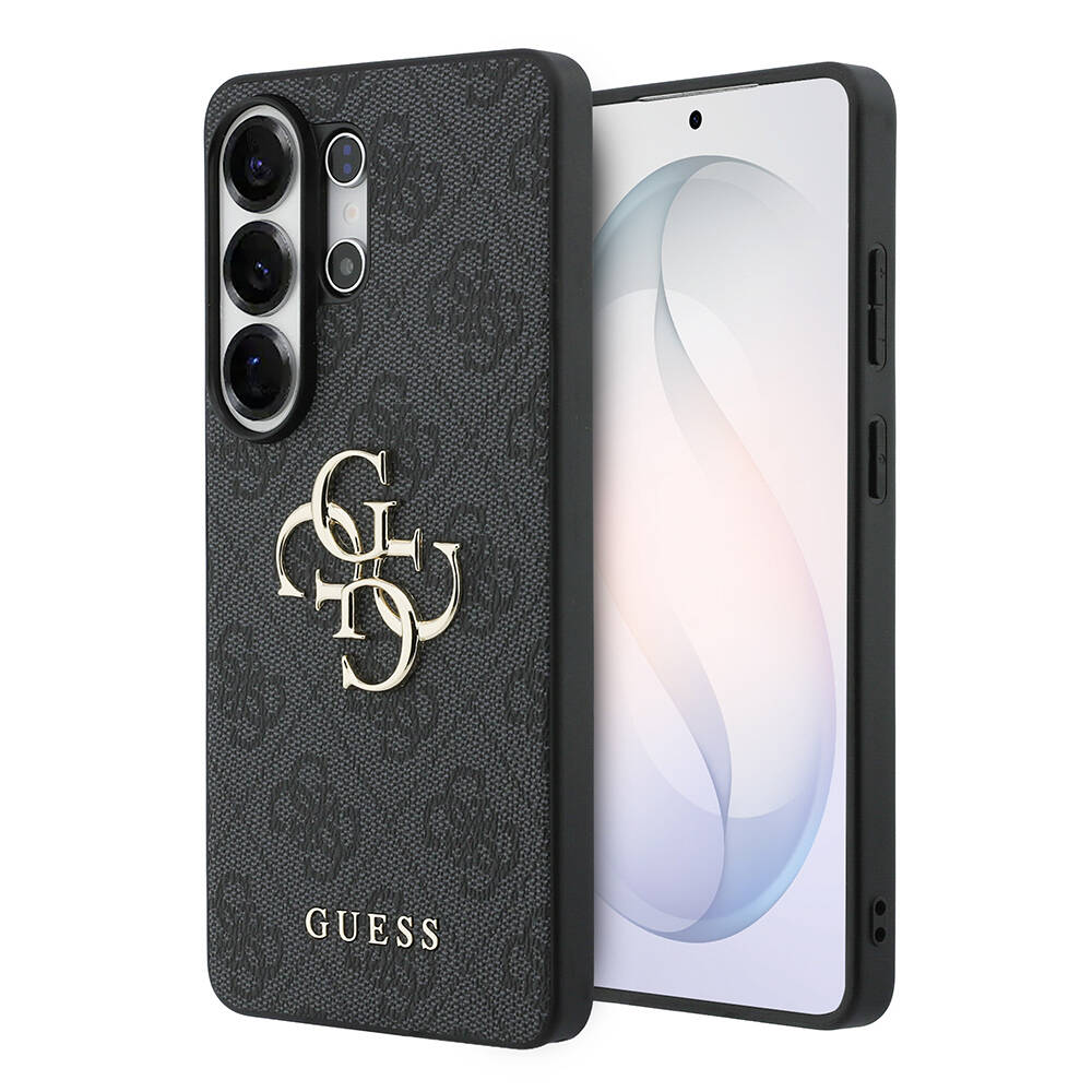 Galaxy S26 Ultra Kılıf Guess Orjinal Lisanslı PU Deri Büyük Metal Logo Dizaynlı Kapak - 9