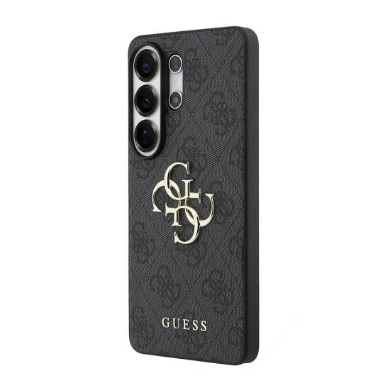 Galaxy S26 Ultra Kılıf Guess Orjinal Lisanslı PU Deri Büyük Metal Logo Dizaynlı Kapak - 10