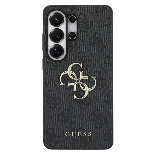Galaxy S26 Ultra Kılıf Guess Orjinal Lisanslı PU Deri Büyük Metal Logo Dizaynlı Kapak - 11