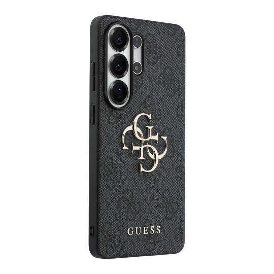 Galaxy S26 Ultra Kılıf Guess Orjinal Lisanslı PU Deri Büyük Metal Logo Dizaynlı Kapak - 12