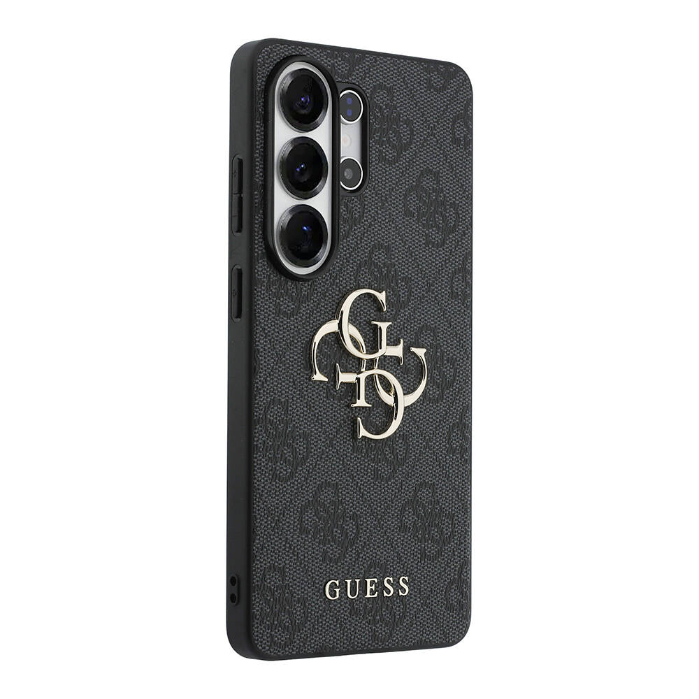 Galaxy S26 Ultra Kılıf Guess Orjinal Lisanslı PU Deri Büyük Metal Logo Dizaynlı Kapak - 12